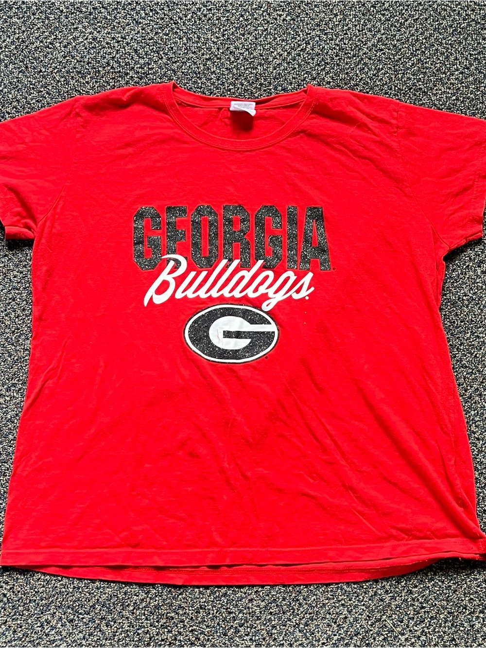 Gildan Red Georgia Bulldogs Graphic Tee